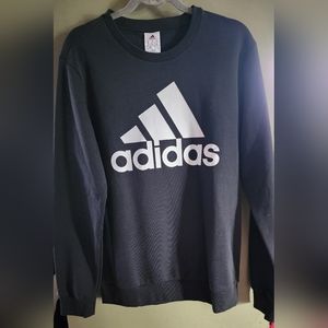 Women's Medium Adidas Black Pullover Crew Sweatshirt